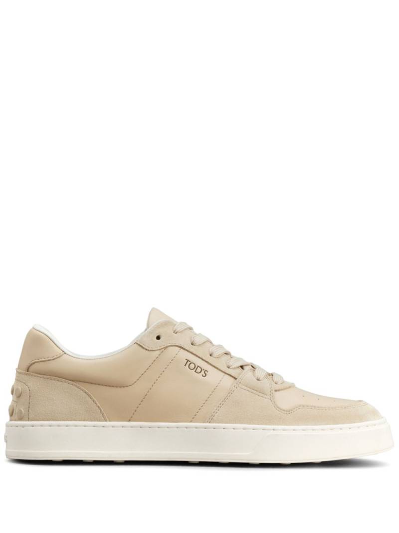 Tod's panelled leather sneakers - Neutrals von Tod's