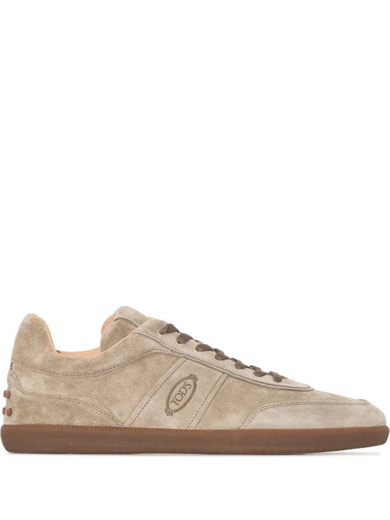 Tod's panelled low top sneakers - Green von Tod's