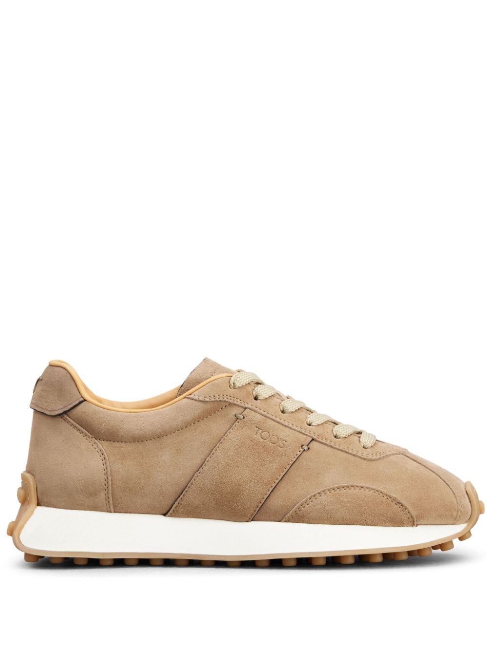 Tod's panelled suede lace-up sneakers - Neutrals von Tod's