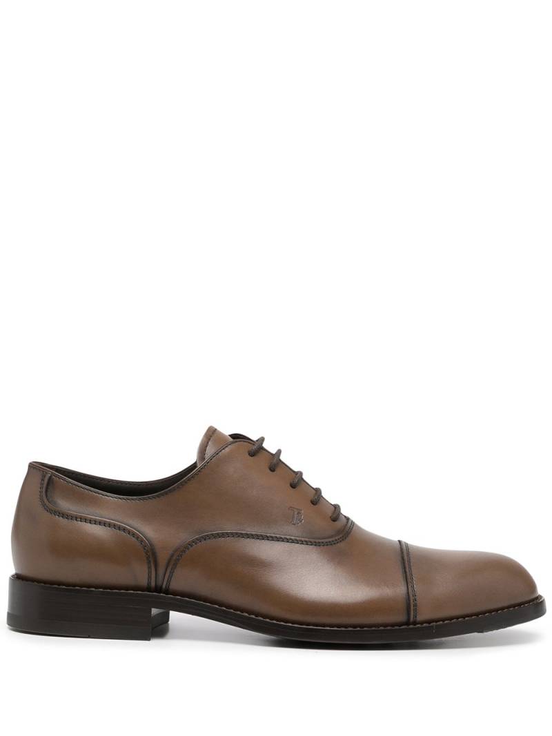 Tod's polished-finish lace-up shoes - Brown von Tod's