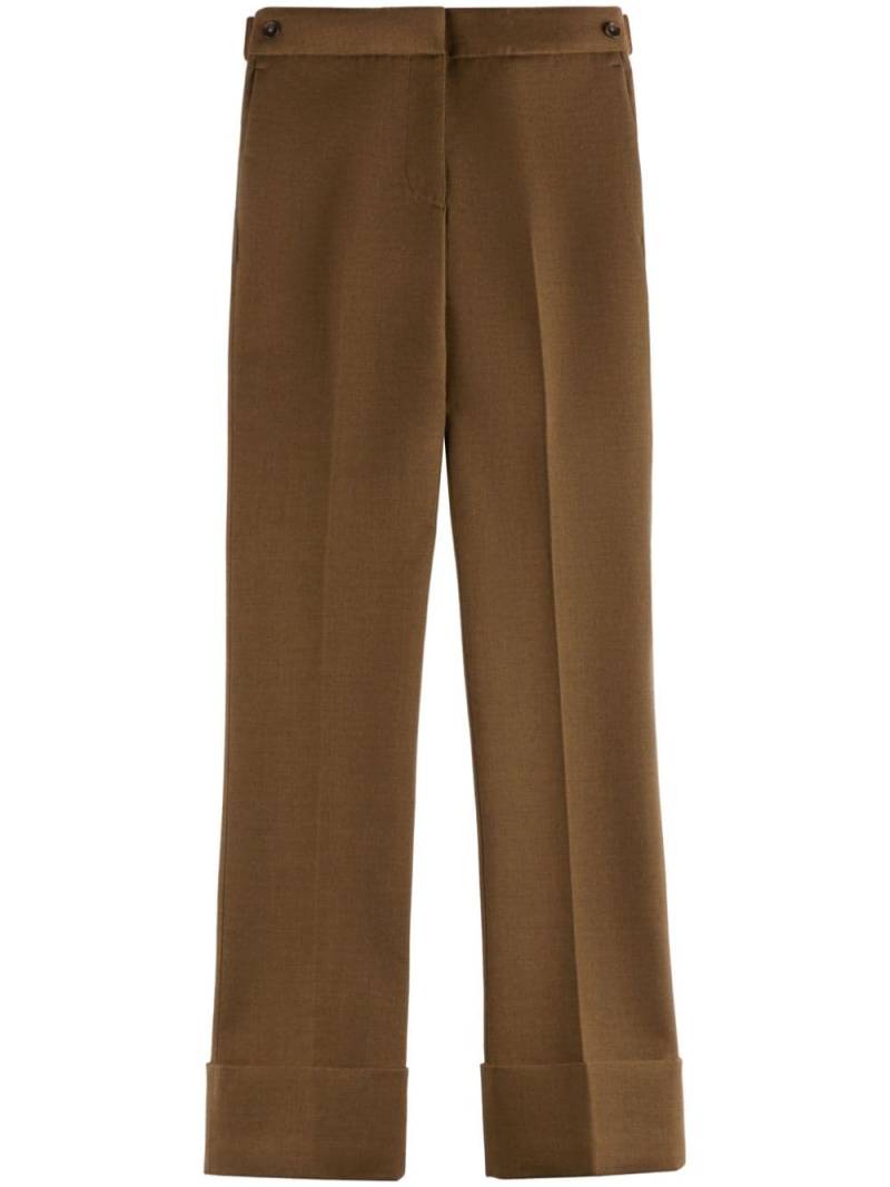 Tod's pressed-crease straight trousers - Brown von Tod's