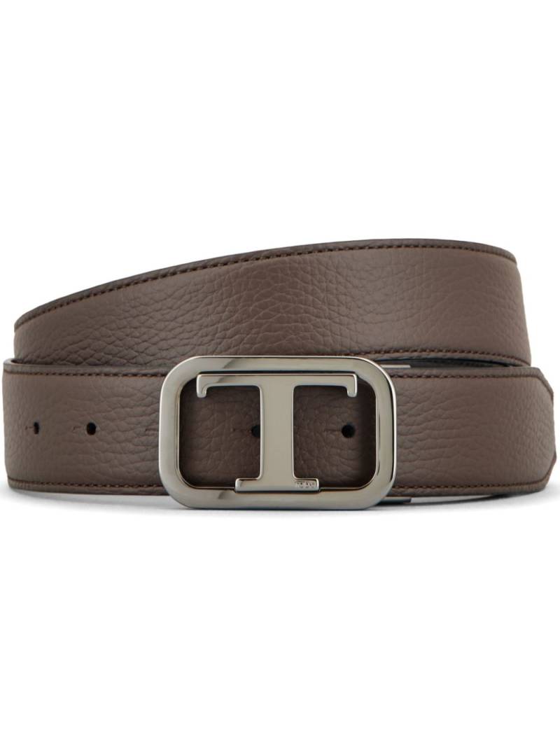 Tod's reversible leather belt - Brown von Tod's