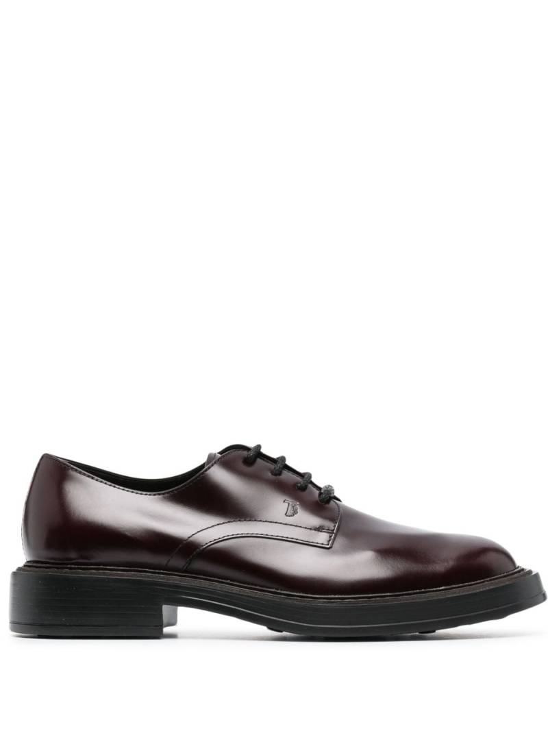 Tod's round-toe lace-up shoes - Red von Tod's