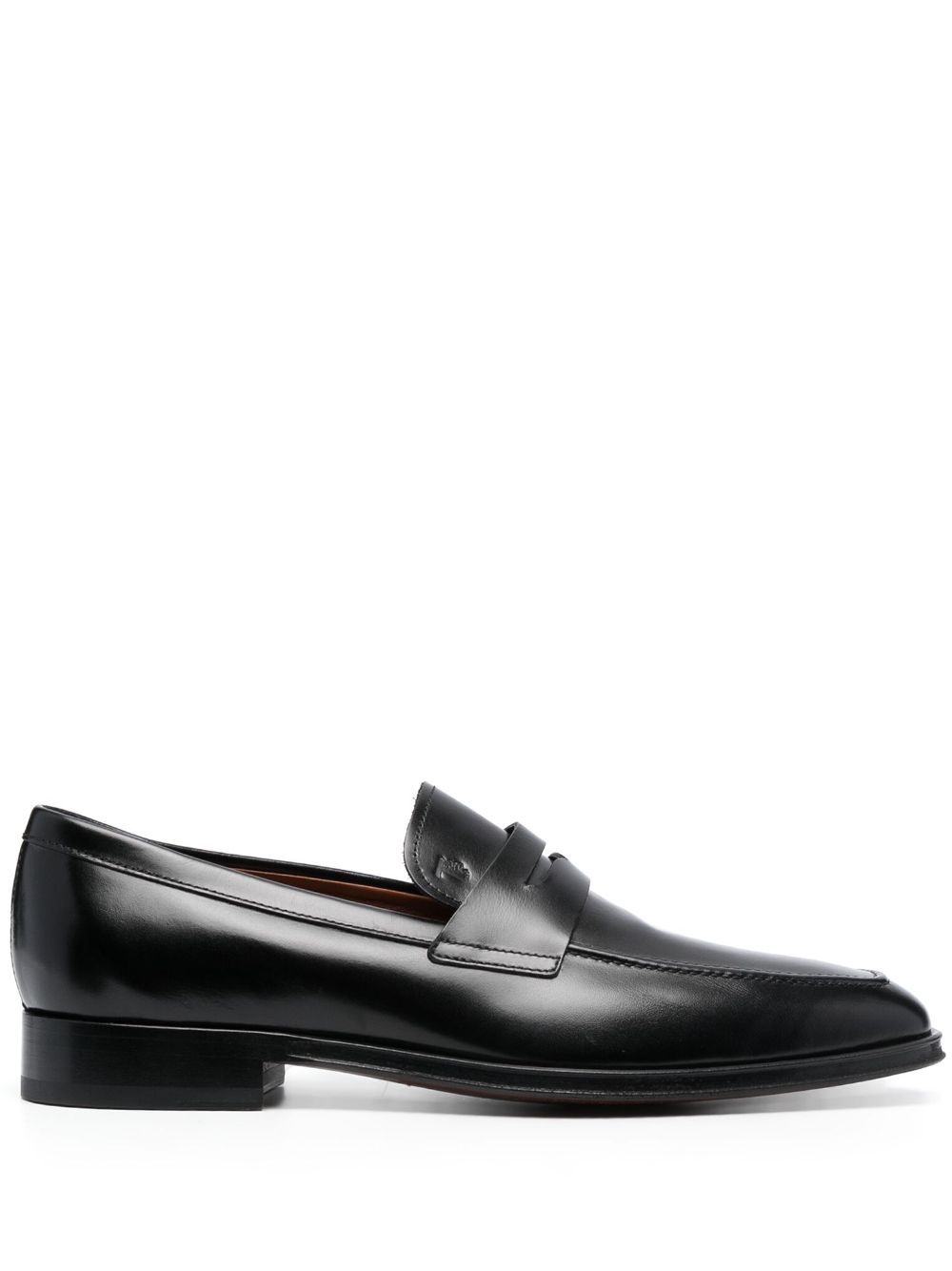 Tod's square-toe high-shine loafers - Black von Tod's