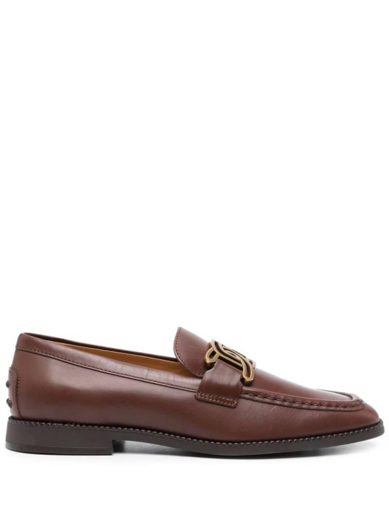 Tod's square-toe loafers - Brown von Tod's