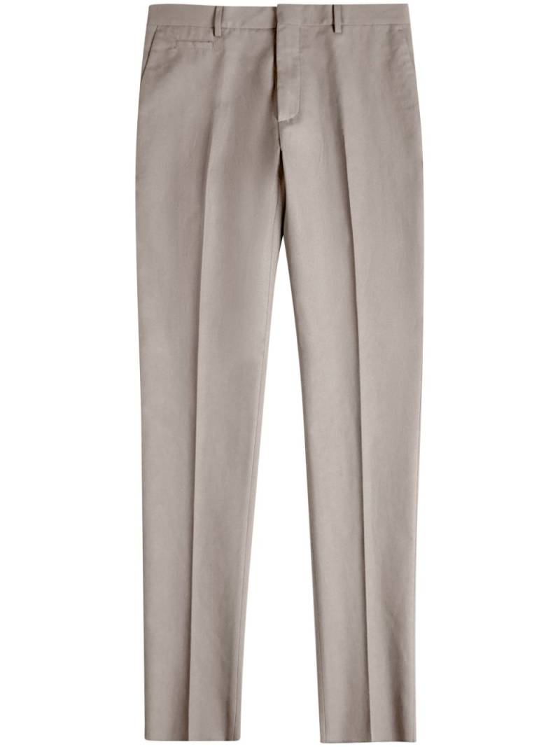 Tod's straight-leg cotton trousers - Neutrals von Tod's