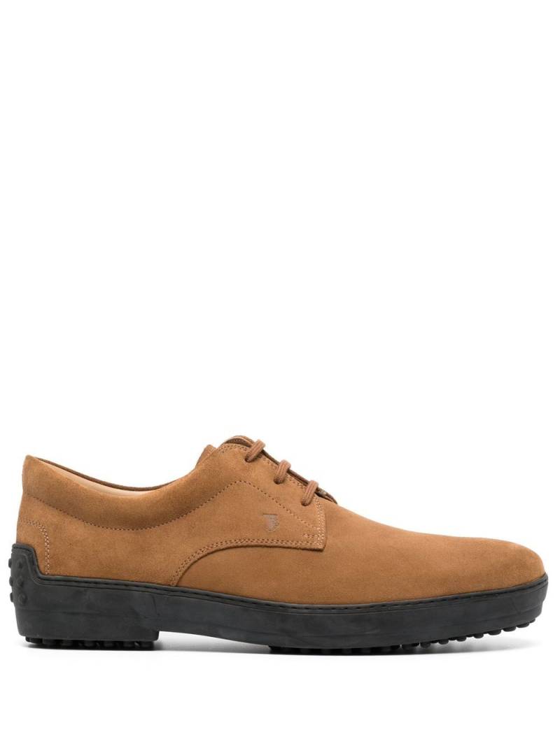 Tod's suede lace-up shoes - Brown von Tod's