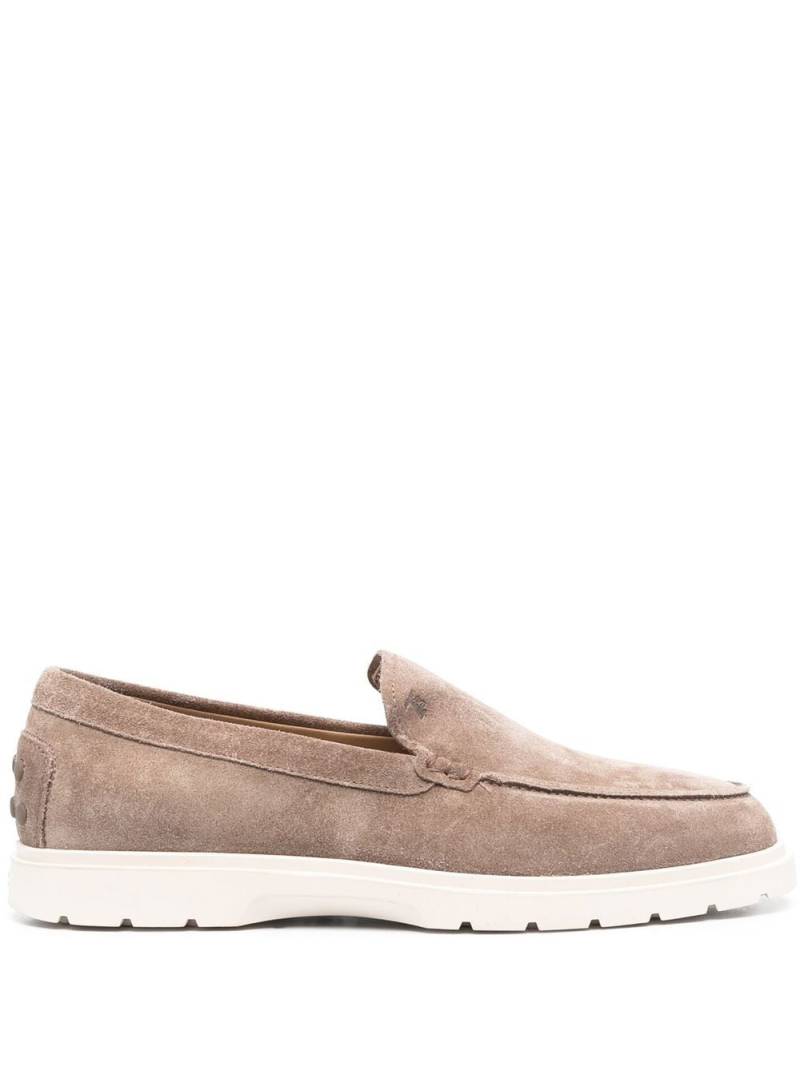 Tod's suede slip-on loafers - Neutrals von Tod's