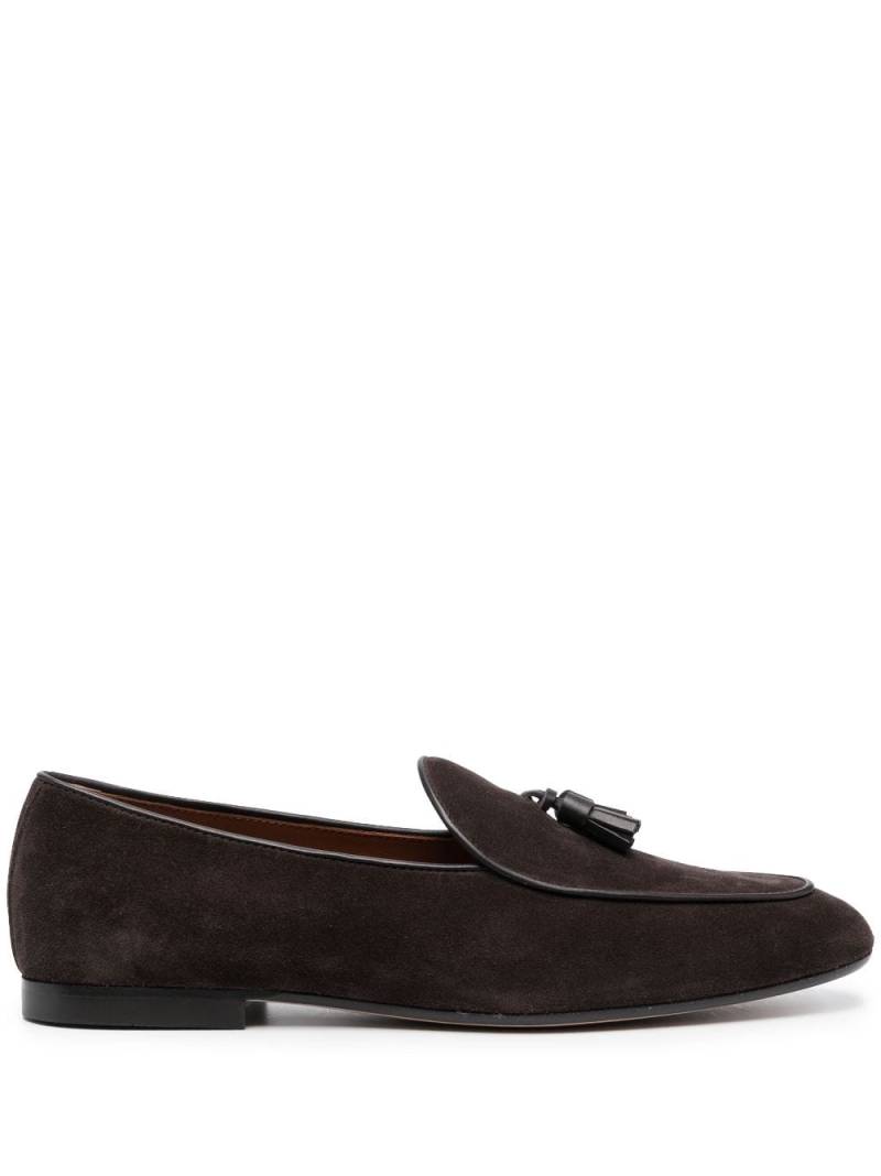 Tod's tassel-detail suede loafers - Brown von Tod's