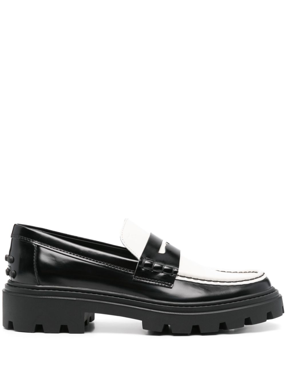 Tod's two-tone loafers - Black von Tod's