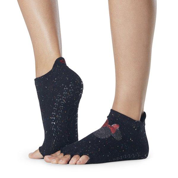 Halbzehensocken Damen Schwarz M von Toesox