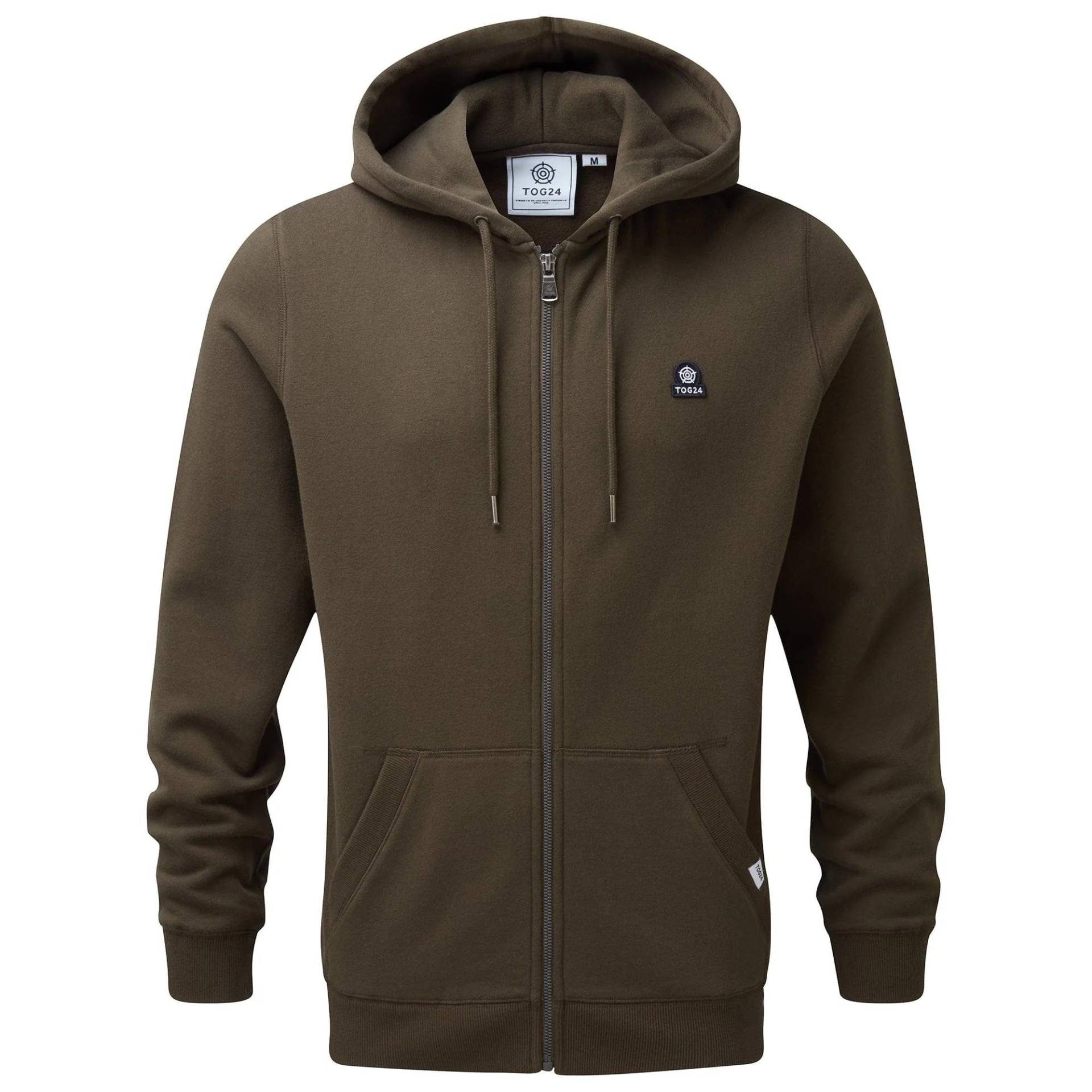 Alden Hoodie Mit Durchgehendem Reißverschluss Herren Khaki 3XL von Tog24