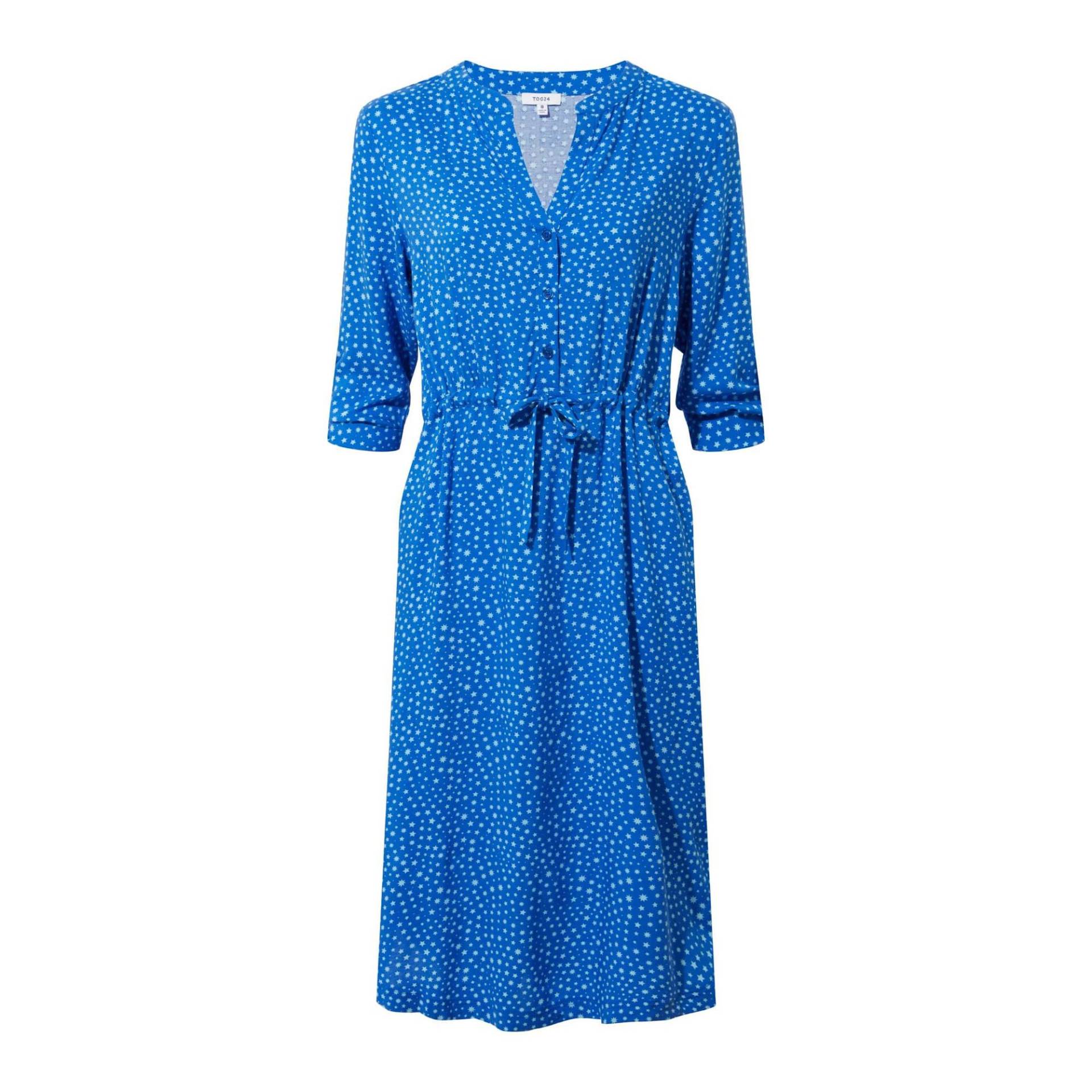 Tog24 - Claudia Hemdblusenkleid, für Damen, Bleached Blau, Größe 40 von Tog24