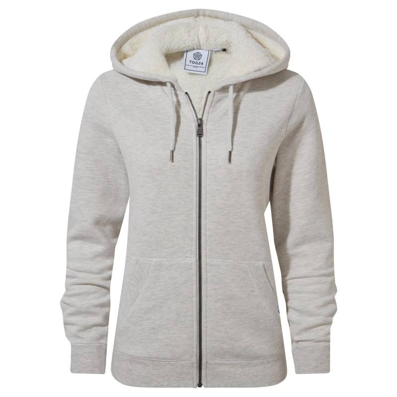 Finch Hoodie Mit Durchgehendem Reißverschluss Mit Vlies Gefüttert Damen Weiss Bunt 38 von Tog24