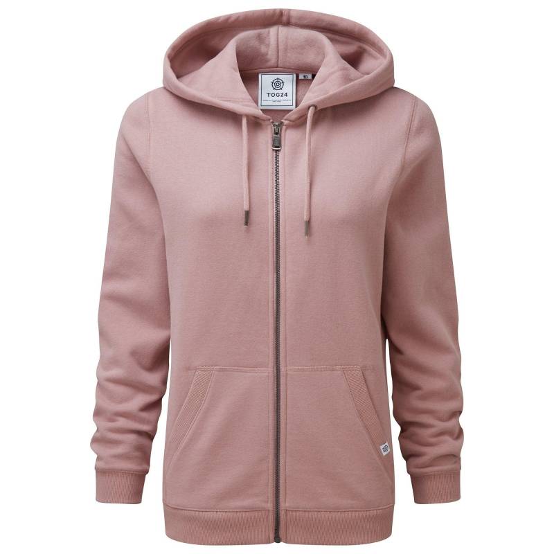 Mia Hoodie Mit Durchgehendem Reißverschluss Damen Altrosa 36 von Tog24