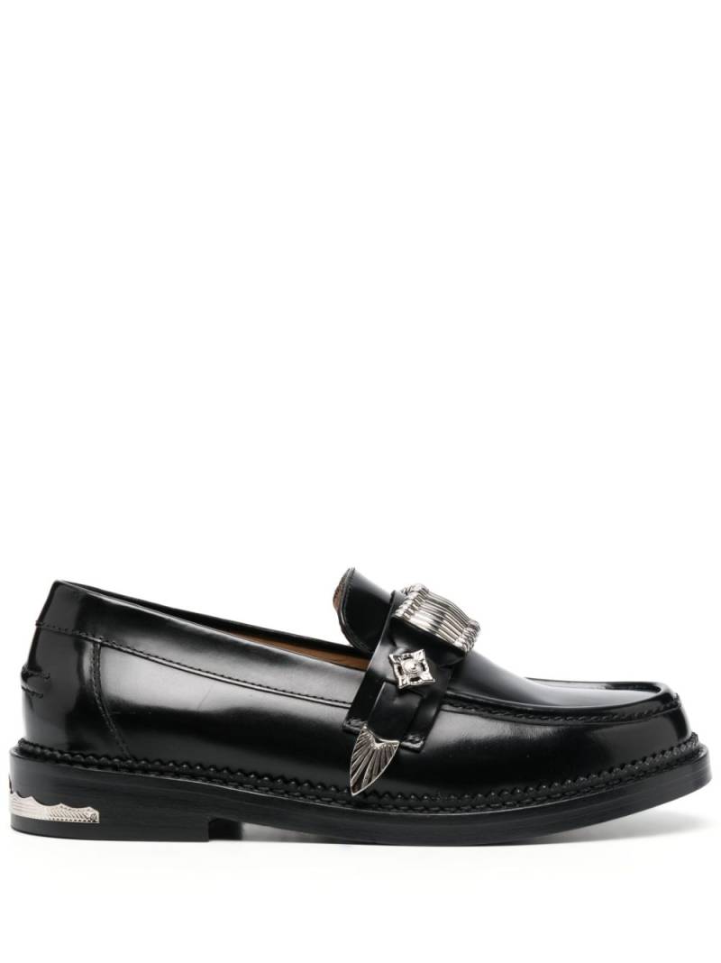 Toga Pulla buckle-detail leather loafers - Black von Toga Pulla