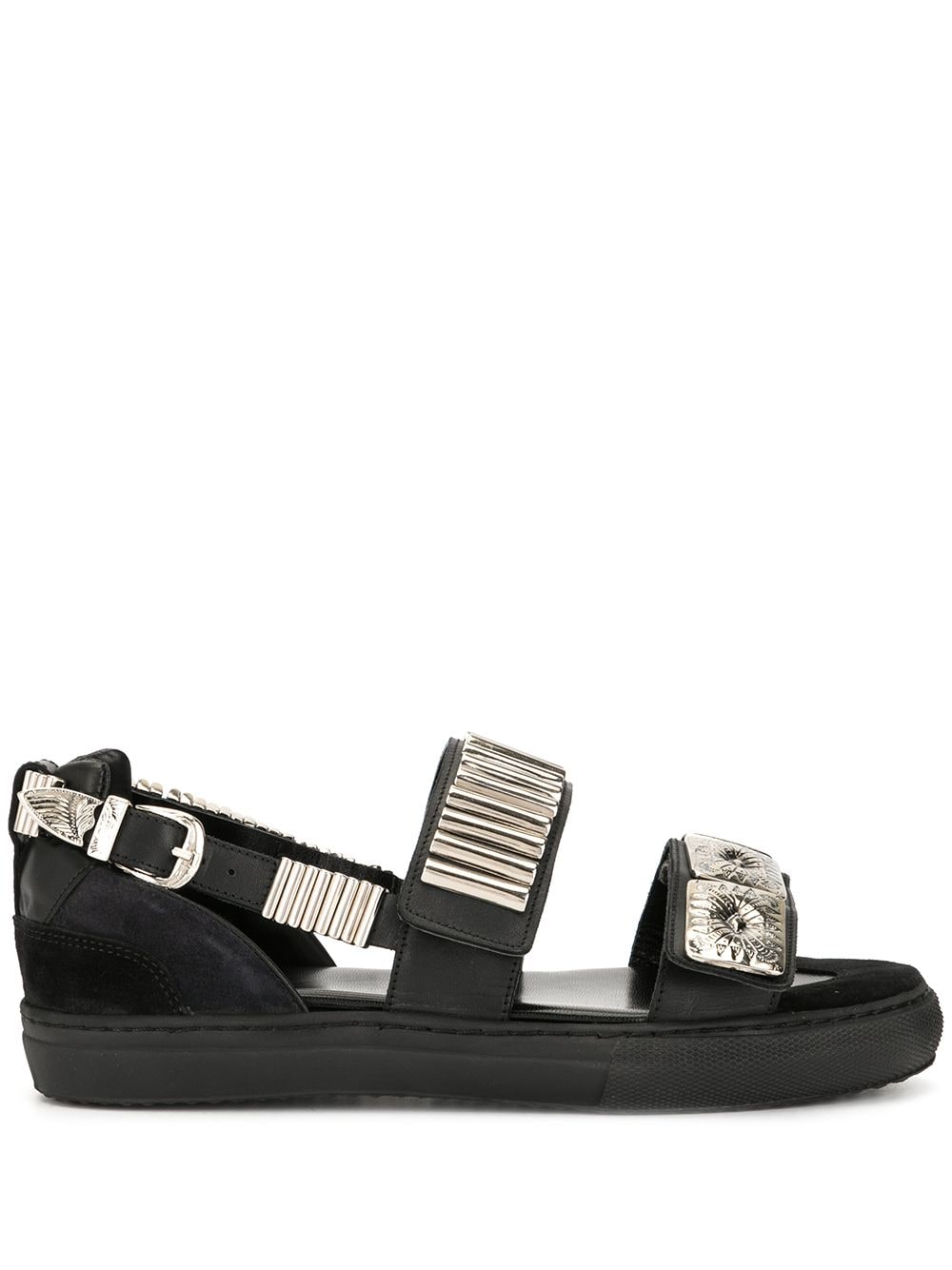 Toga Pulla embellished flat sandals - Black von Toga Pulla