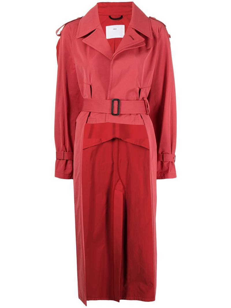 Toga Pulla high-low trench coat - Pink von Toga Pulla