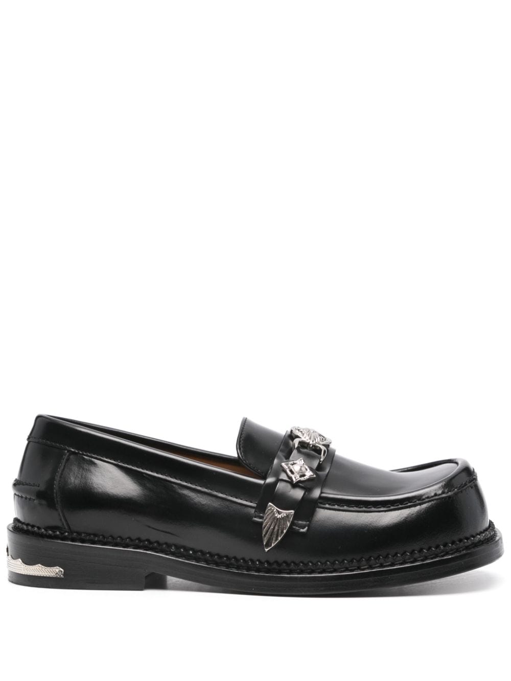 Toga Pulla metallic-detail loafers - Black von Toga Pulla