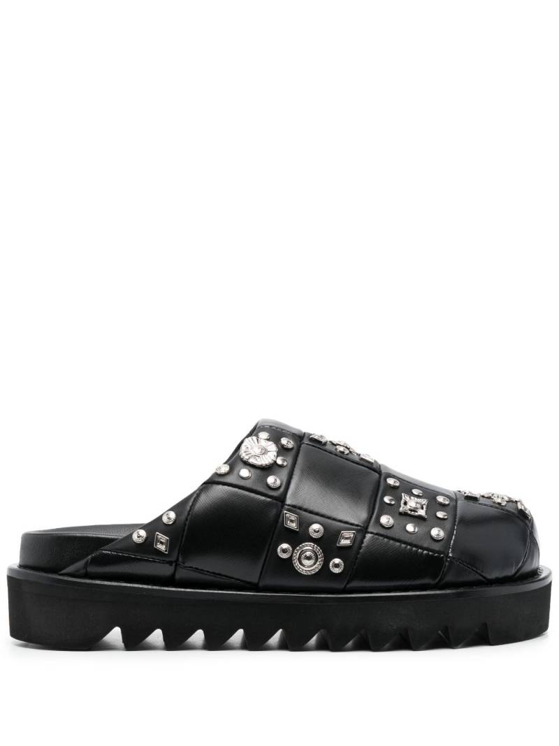 Toga Pulla stud-detail leather clogs - Black von Toga Pulla