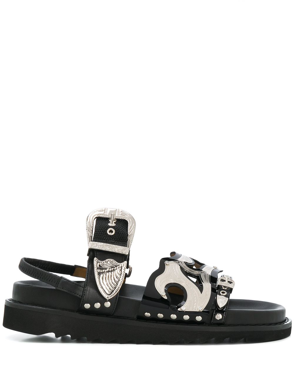 Toga Pulla studded strap sandals - Black von Toga Pulla