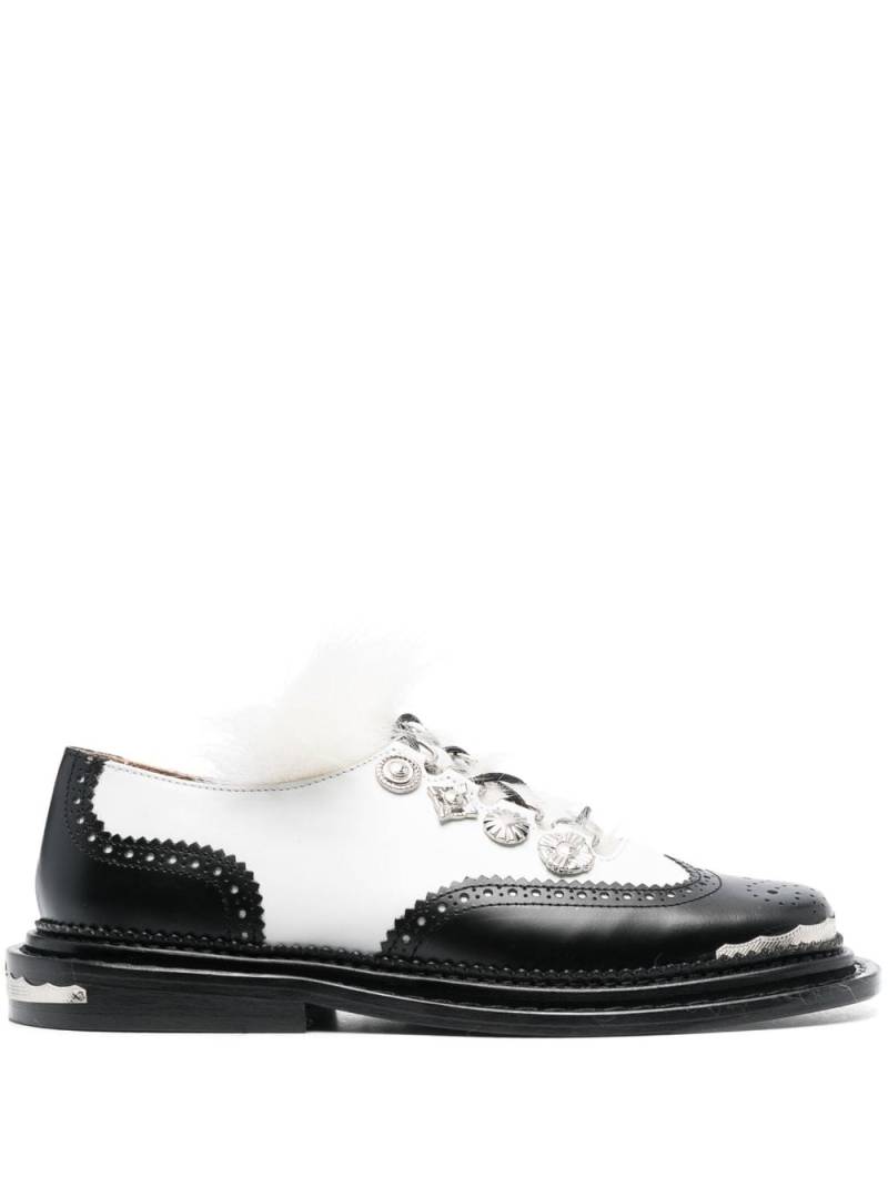 Toga Pulla two-tone 35mm embellished oxford shoes - Black von Toga Pulla