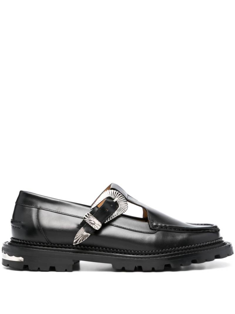 Toga Virilis buckle-fastening leather loafers - Black von Toga Virilis