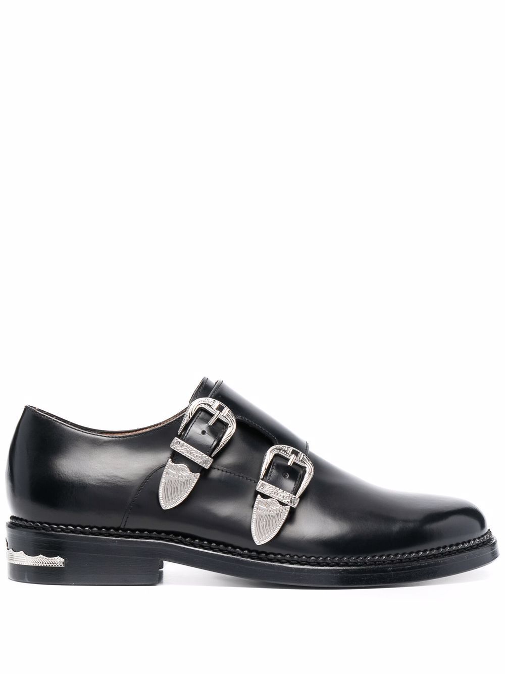 Toga Virilis buckled bos taurus monk shoes - Black von Toga Virilis