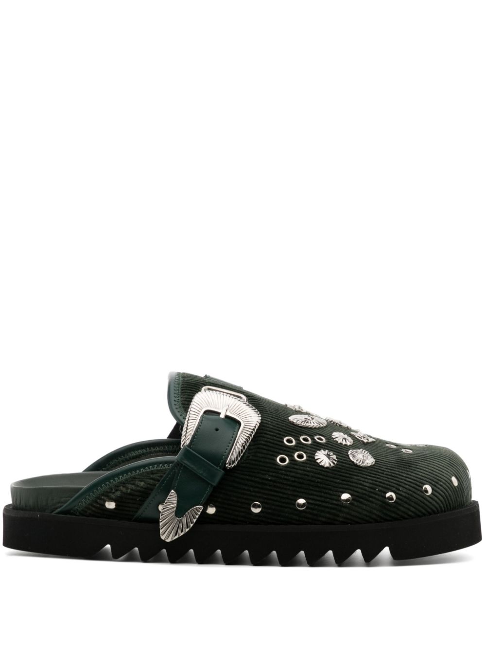 Toga Virilis eyelet metal mules - Green von Toga Virilis