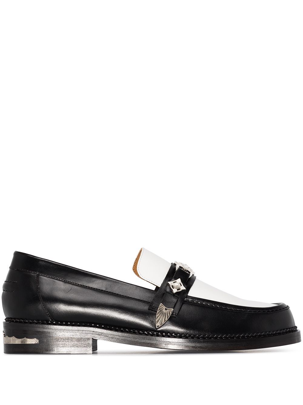 Toga Virilis two-tone buckled loafers - Black von Toga Virilis