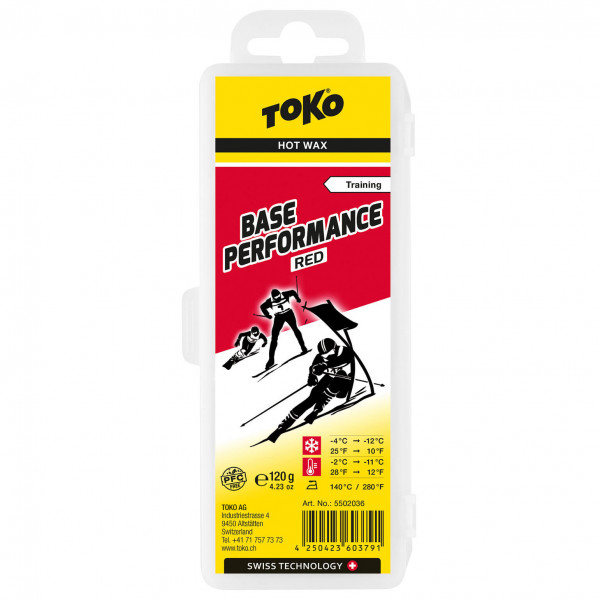 Toko - Base Performance Wax - Heisswachs Gr 120 g rot von Toko