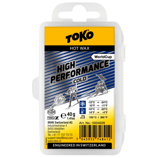 Toko - World Cup High Performance Cold - Heisswachs Gr 40 g von Toko