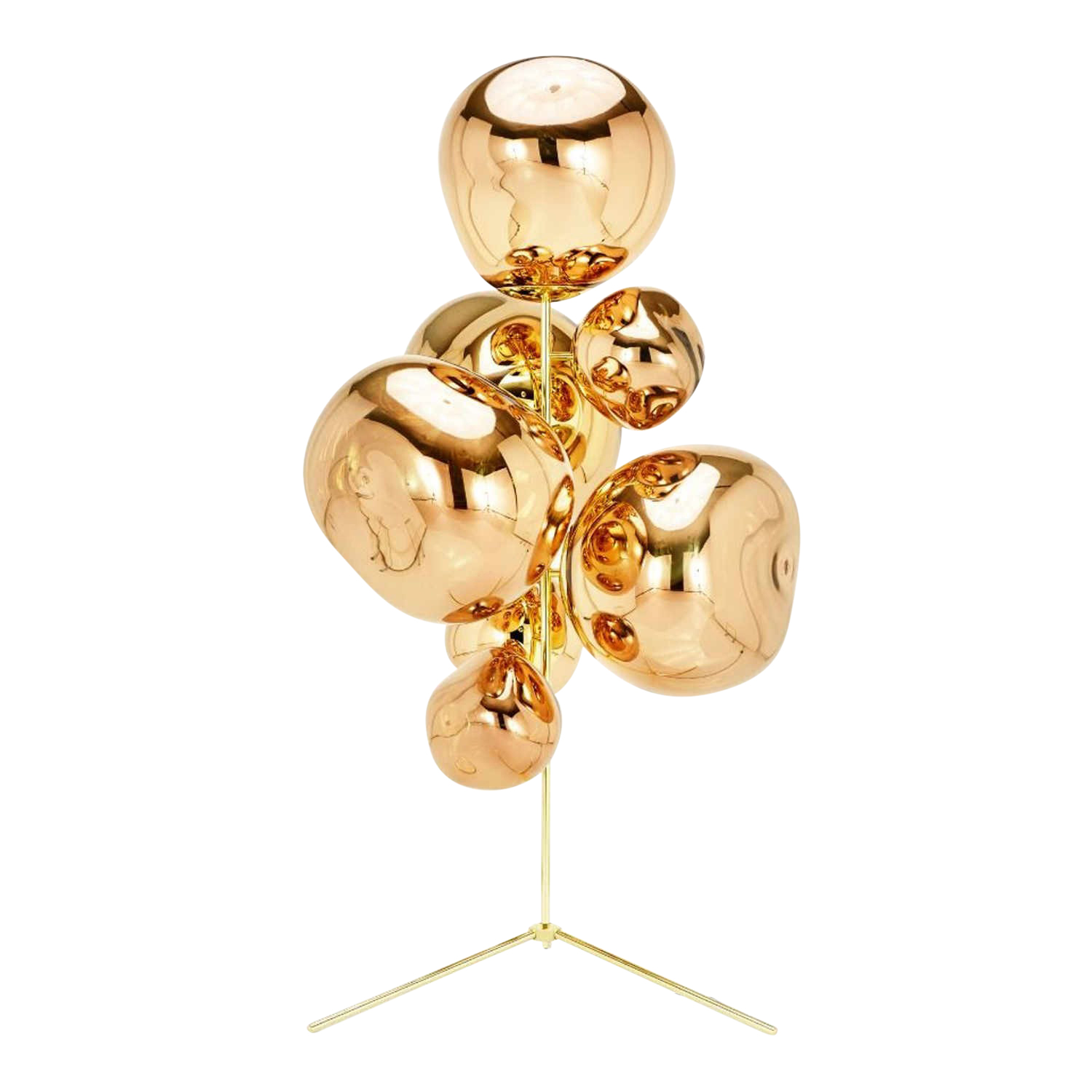 Melt Floor Chandelier Gold Stehleuchte von Tom Dixon