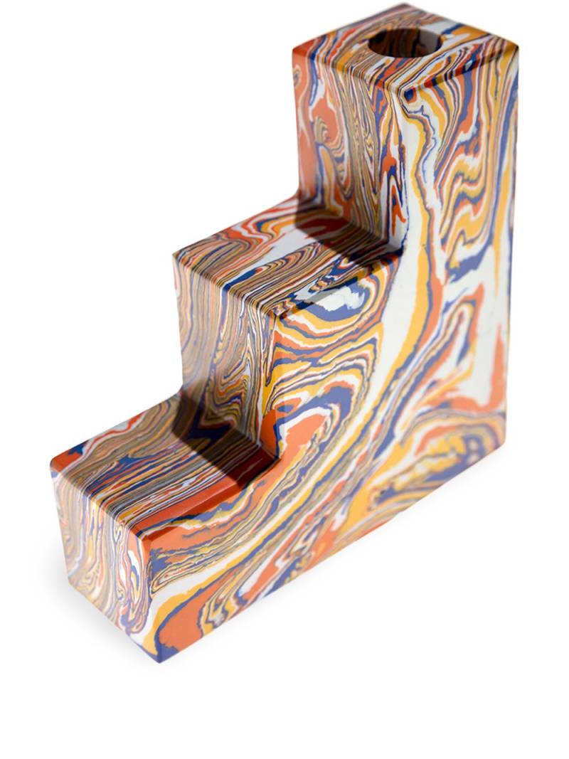 Tom Dixon Swirl stepped bookends - Orange von Tom Dixon