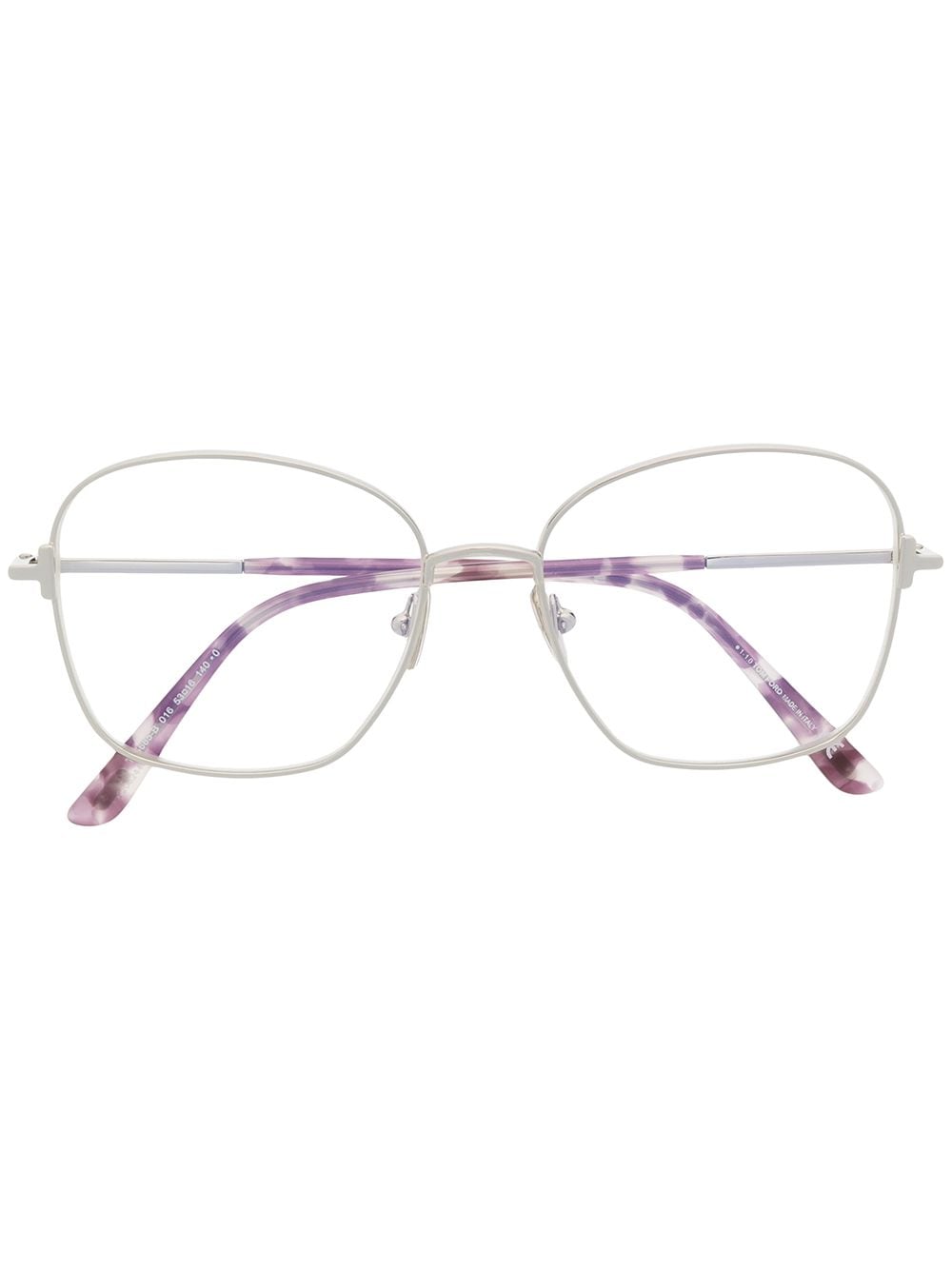 TOM FORD Eyewear square-frame clear-lens glasses - Silver von TOM FORD Eyewear