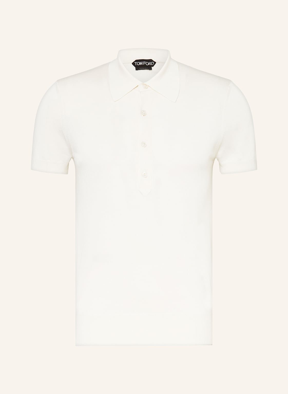 Tom Ford Jersey-Poloshirt Mit Seide weiss von Tom Ford