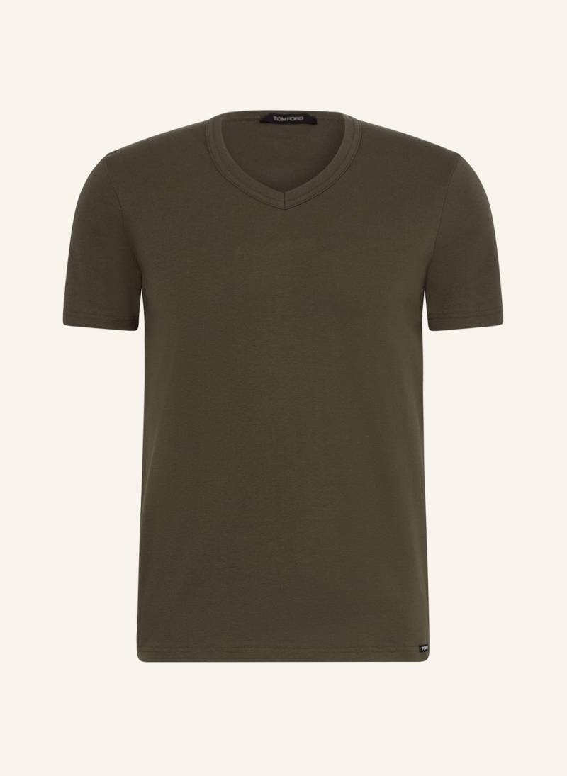 Tom Ford V-Shirt gruen von Tom Ford