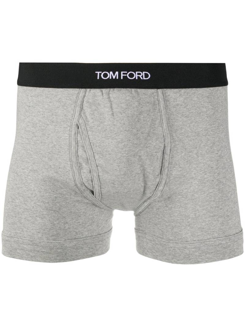 TOM FORD logo waistband boxers - Grey von TOM FORD