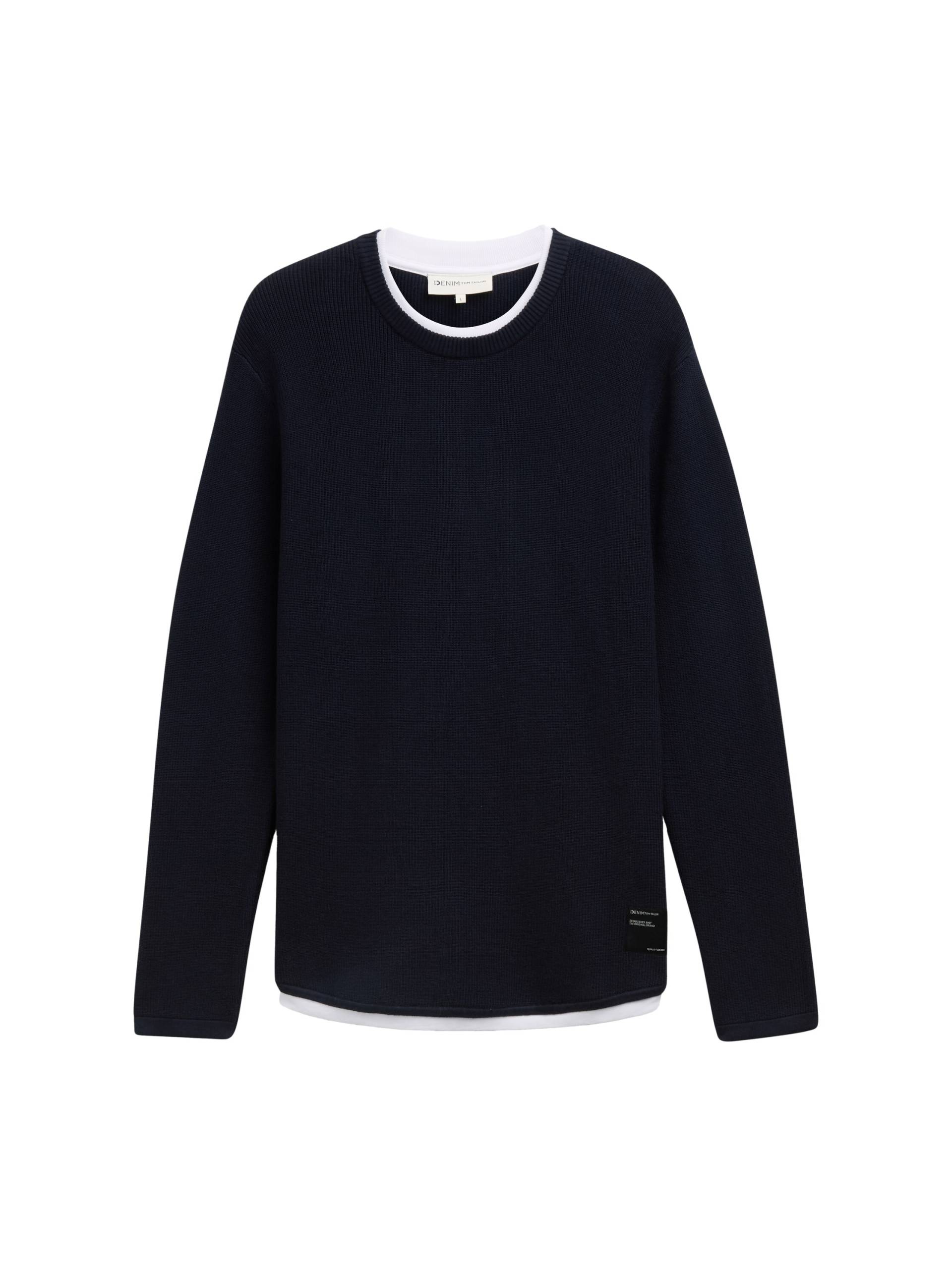 TOM TAILOR Denim 2-in-1-Pullover, mit Struktur TOM TAILOR Denim 2-in-1-Pullover, mit Struktur von Tom Tailor Denim