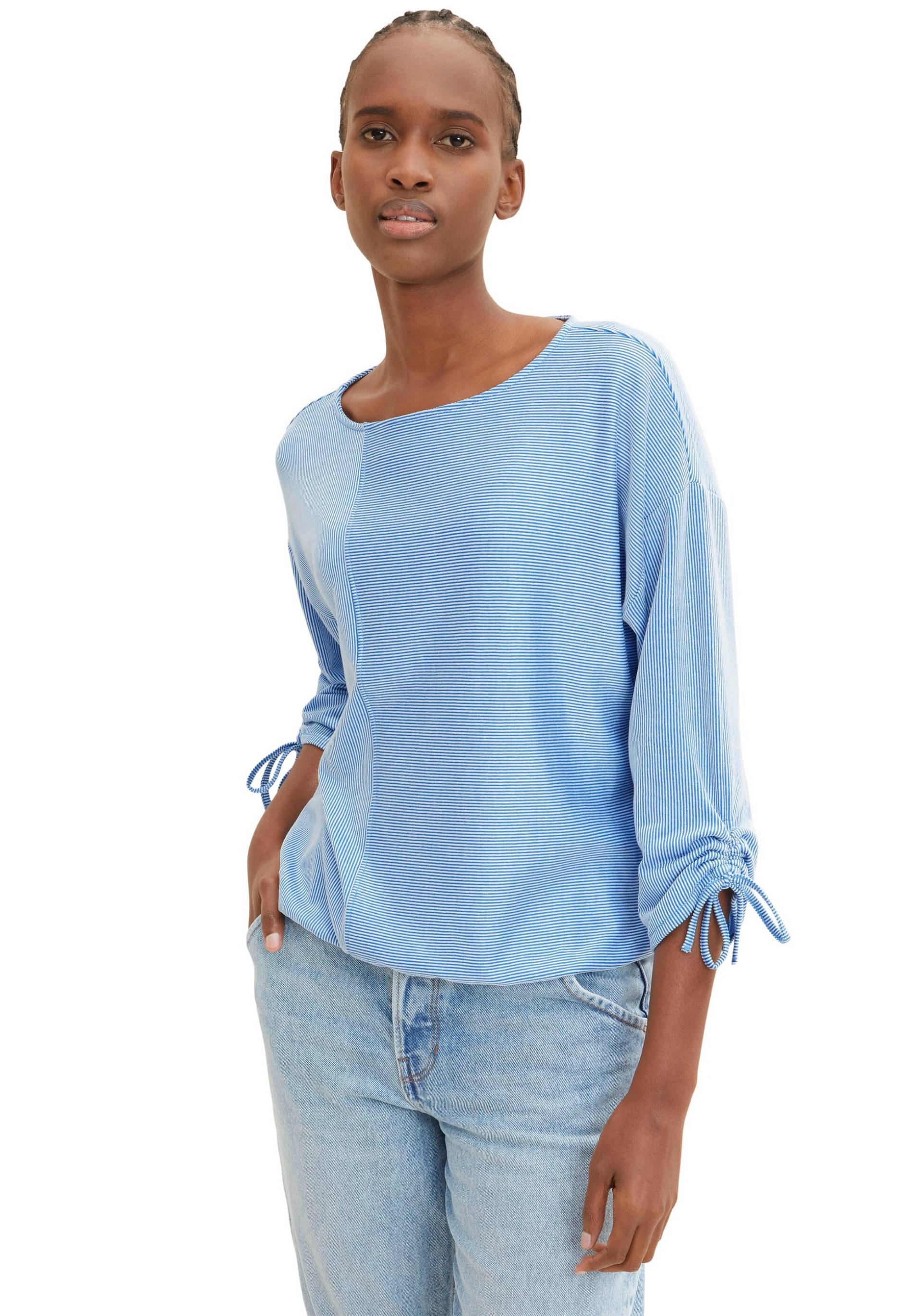 TOM TAILOR Denim 3/4-Arm-Shirt, in feiner Rippoptik TOM TAILOR Denim 3/4-Arm-Shirt, in feiner Rippoptik von Tom Tailor Denim
