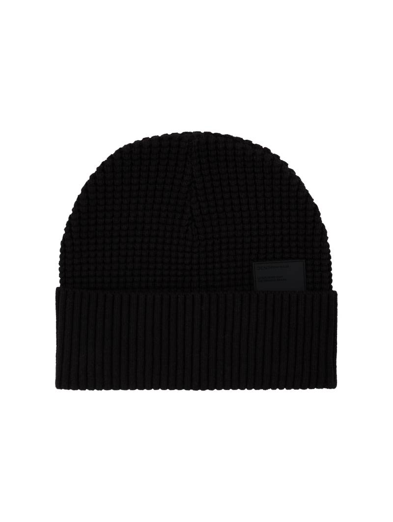 TOM TAILOR Denim Beanie, mit Strick-Struktur und Logo-Badge von Tom Tailor Denim