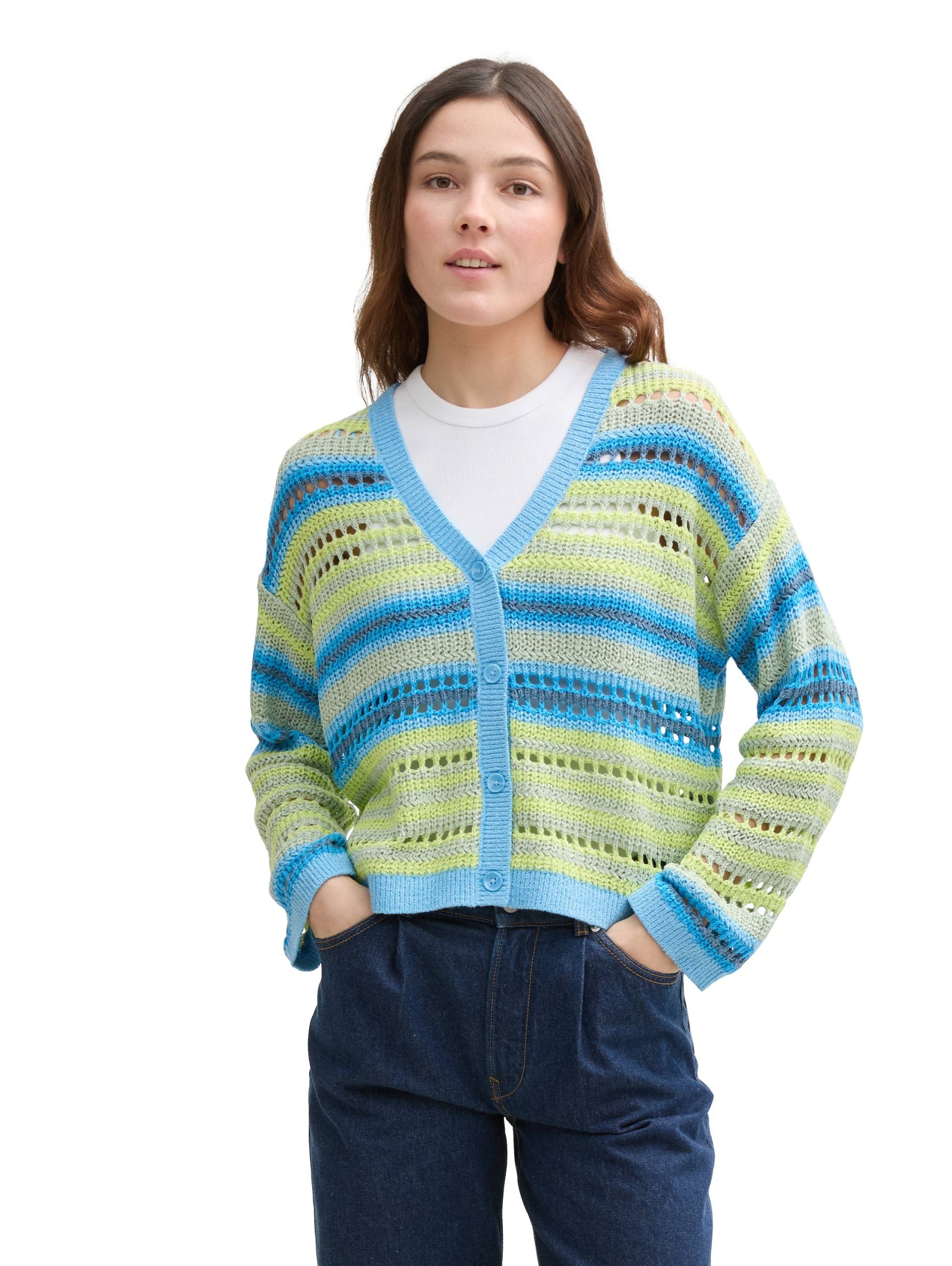 TOM TAILOR Denim Cardigan, mit Streifen Muster TOM TAILOR Denim Cardigan, mit Streifen Muster von Tom Tailor Denim