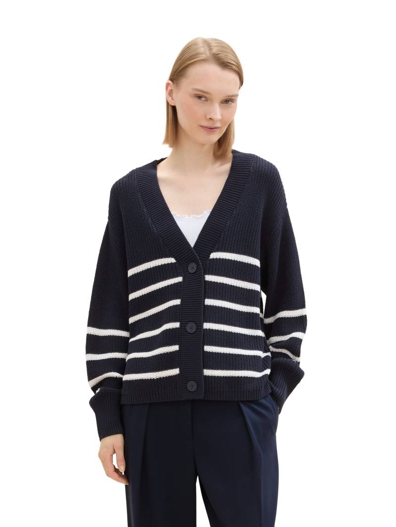 TOM TAILOR Denim Cardigan, mit Strickstruktur und Knopfleiste von Tom Tailor Denim