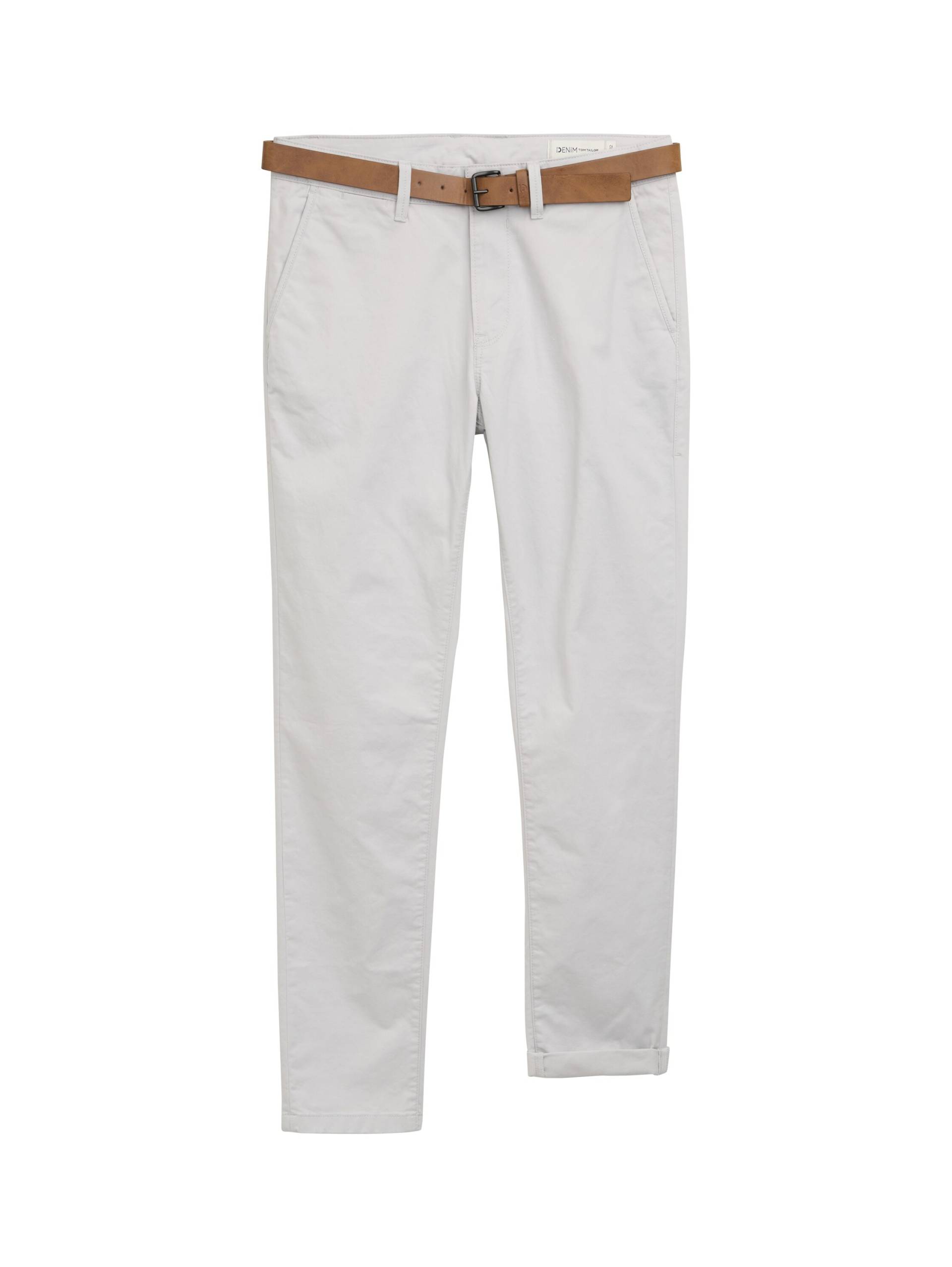 TOM TAILOR Denim Chinohose, (mit Gürtel), leicht vorgewaschen von Tom Tailor Denim