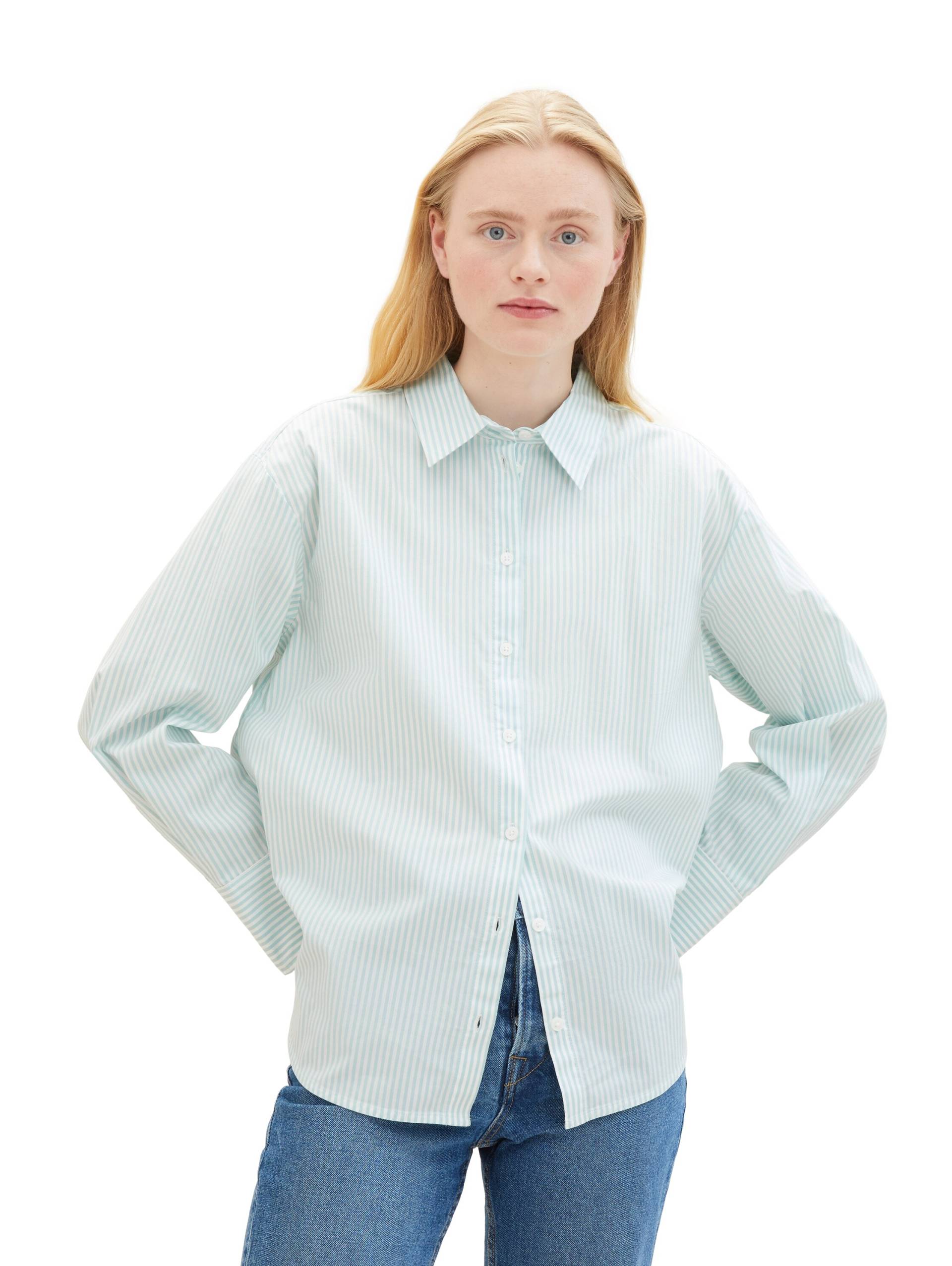 TOM TAILOR Denim Hemdbluse, im Streifendesign und mit Stretch TOM TAILOR Denim Hemdbluse, im Streifendesign und mit Stretch von Tom Tailor Denim