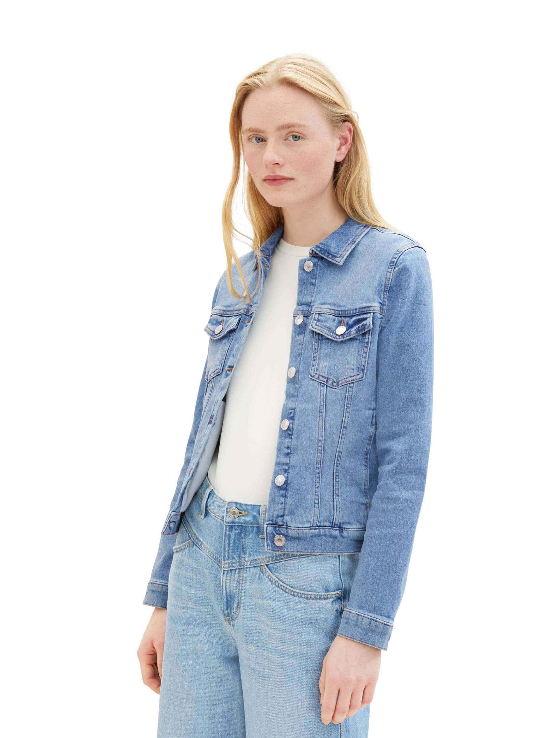 TOM TAILOR Denim Jeansjacke, im klassischen Look und mit Stretch TOM TAILOR Denim Jeansjacke, im klassischen Look und mit Stretch von Tom Tailor Denim