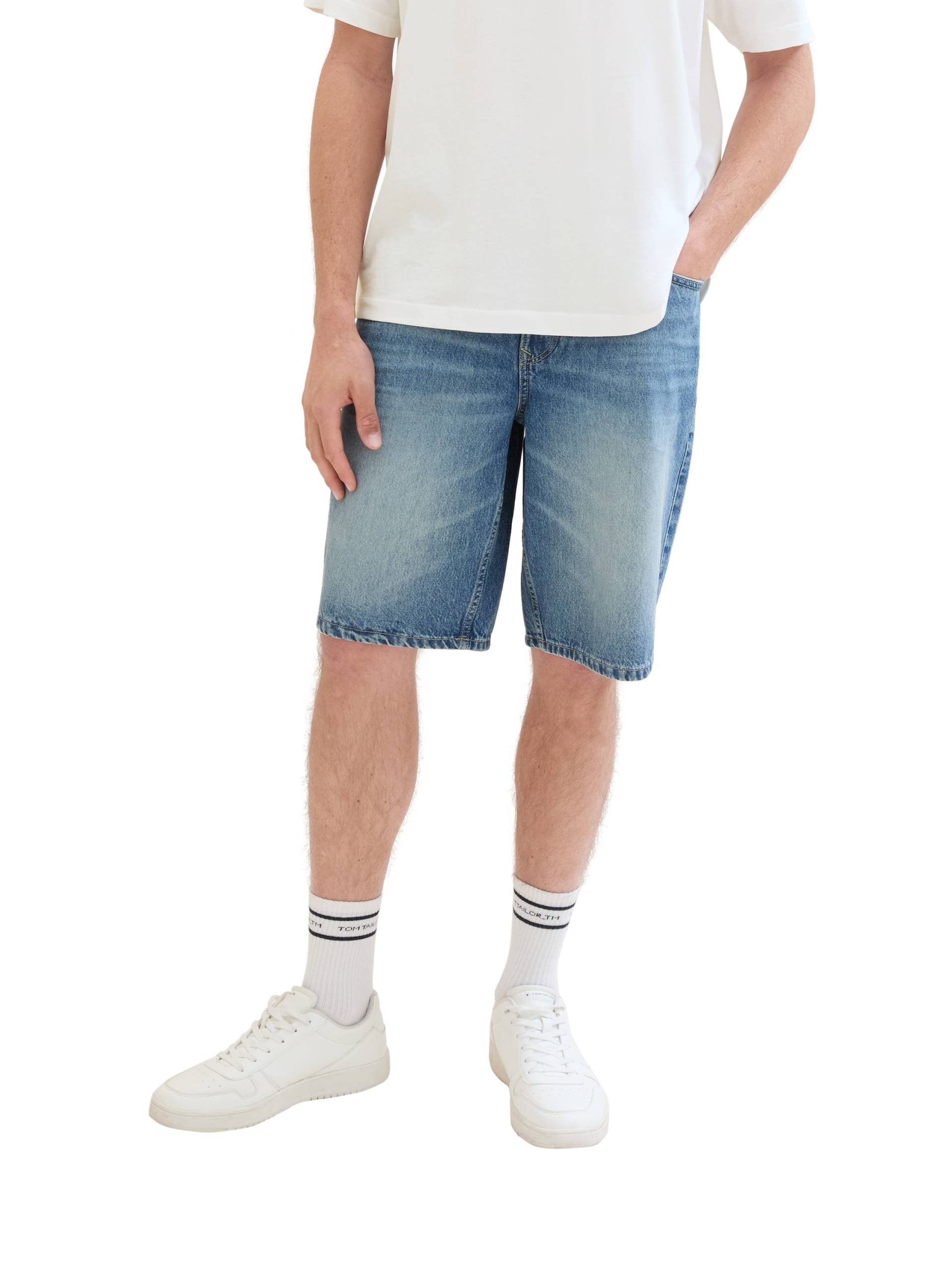 TOM TAILOR Denim Jeansshorts, im authentischen Used-Look von Tom Tailor Denim