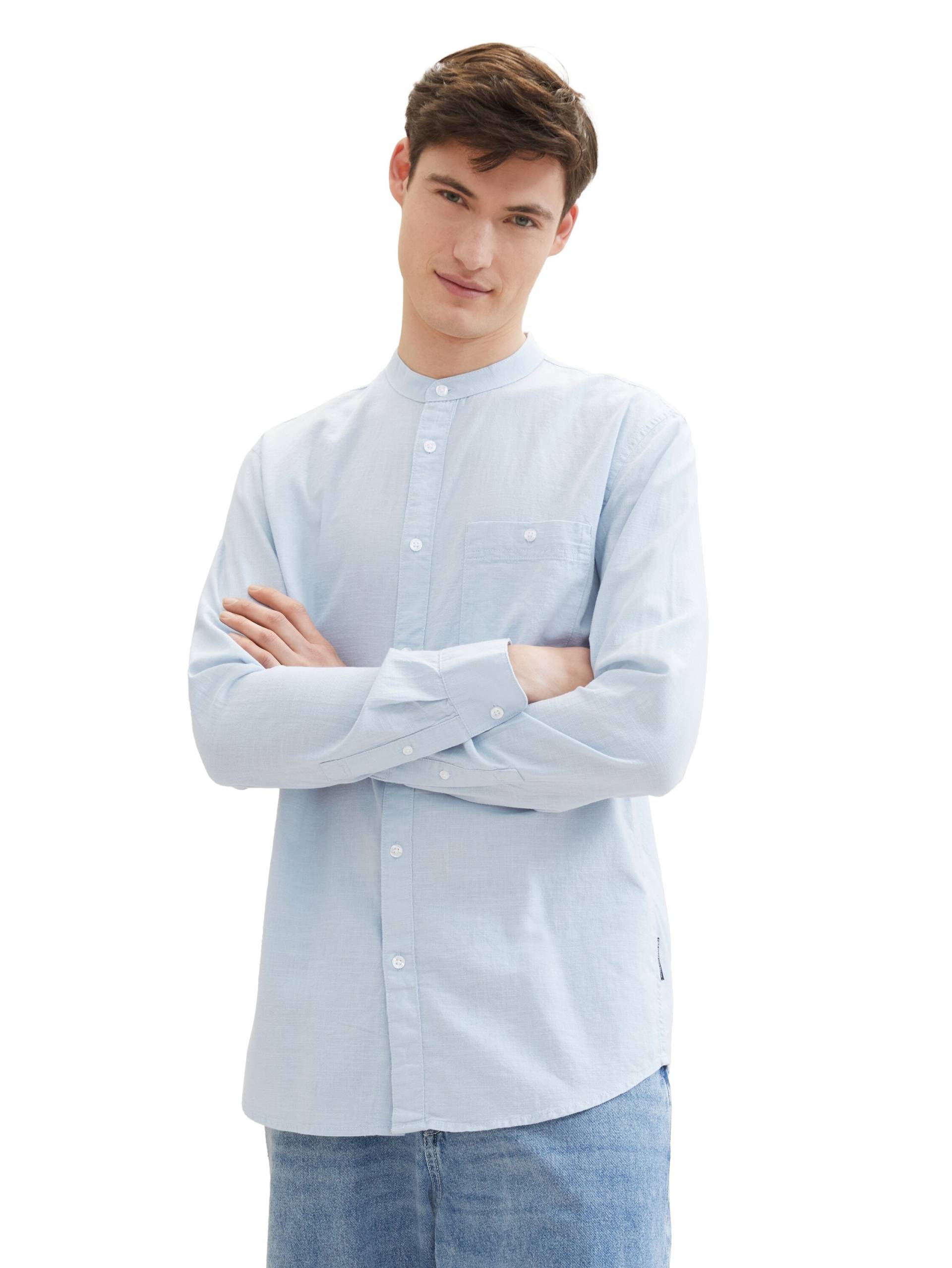 TOM TAILOR Denim Langarmhemd, mit Stehkragen und Knopfleiste TOM TAILOR Denim Langarmhemd, mit Stehkragen und Knopfleiste von Tom Tailor Denim