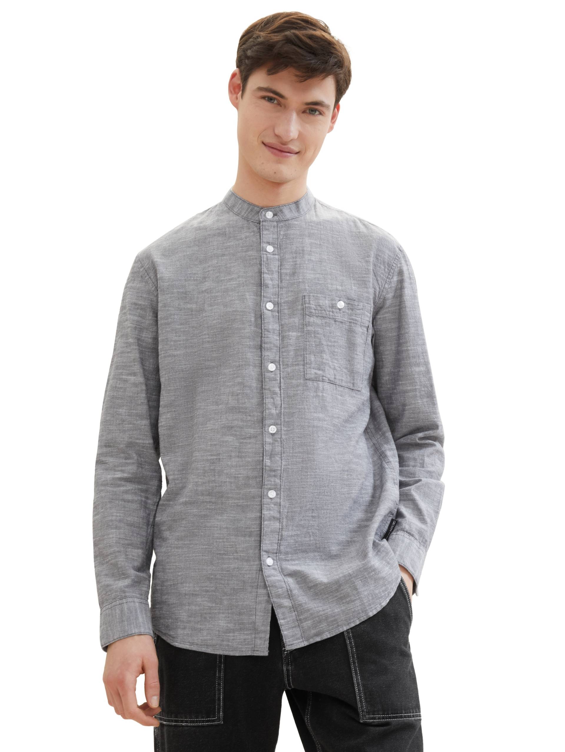 TOM TAILOR Denim Langarmhemd, mit Stehkragen und Knopfleiste TOM TAILOR Denim Langarmhemd, mit Stehkragen und Knopfleiste von Tom Tailor Denim