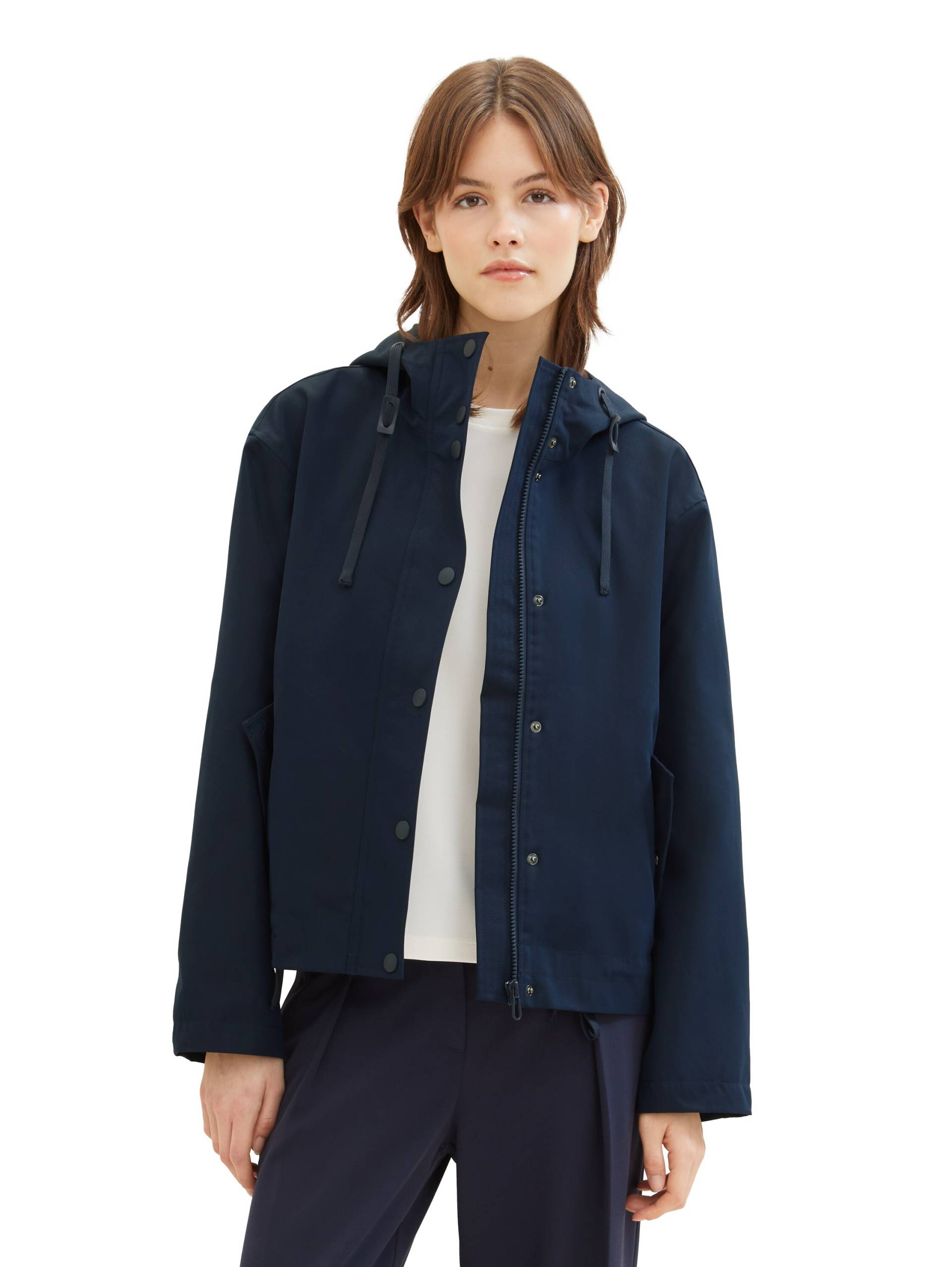 TOM TAILOR Denim Outdoorjacke, mit Kapuze, in kurzer Form und mit Kapuze TOM TAILOR Denim Outdoorjacke, mit Kapuze, in kurzer Form und mit Kapuze von Tom Tailor Denim